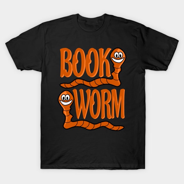 Book nerd worms T-Shirt by All About Nerds